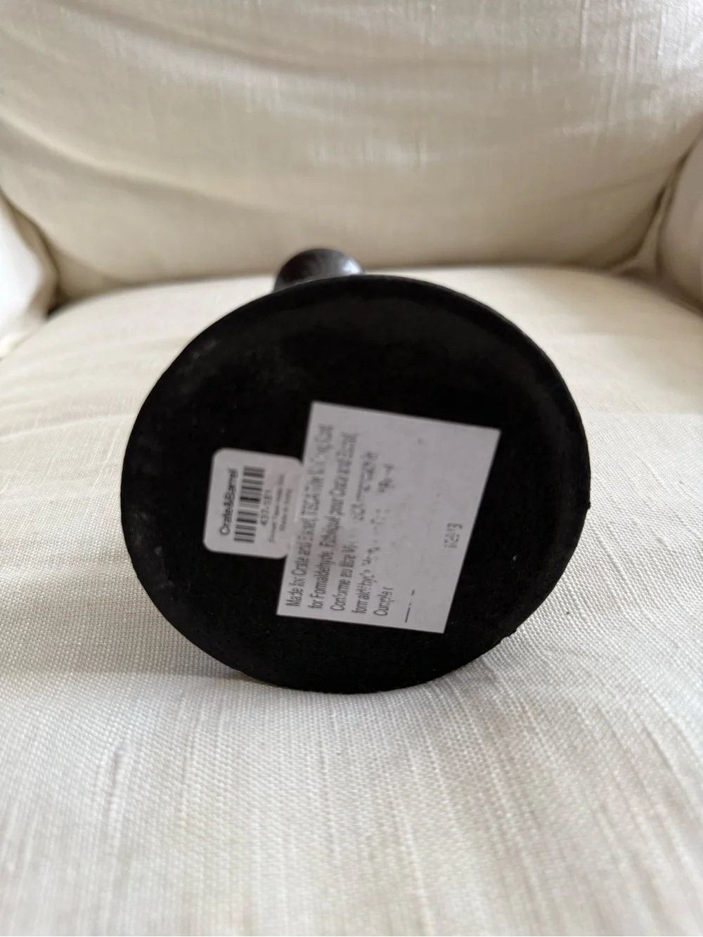 Crate&Barrel Emmett Bronze Taper Candle Holder single - Picture 5 of 6